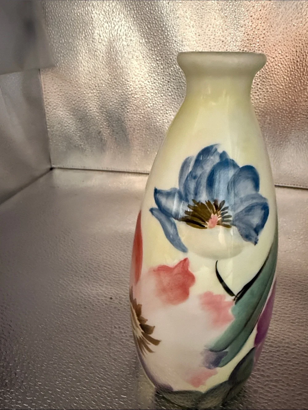 Pfaltzgraft Hand Painted Beautiful Vase with Florals and Greenery